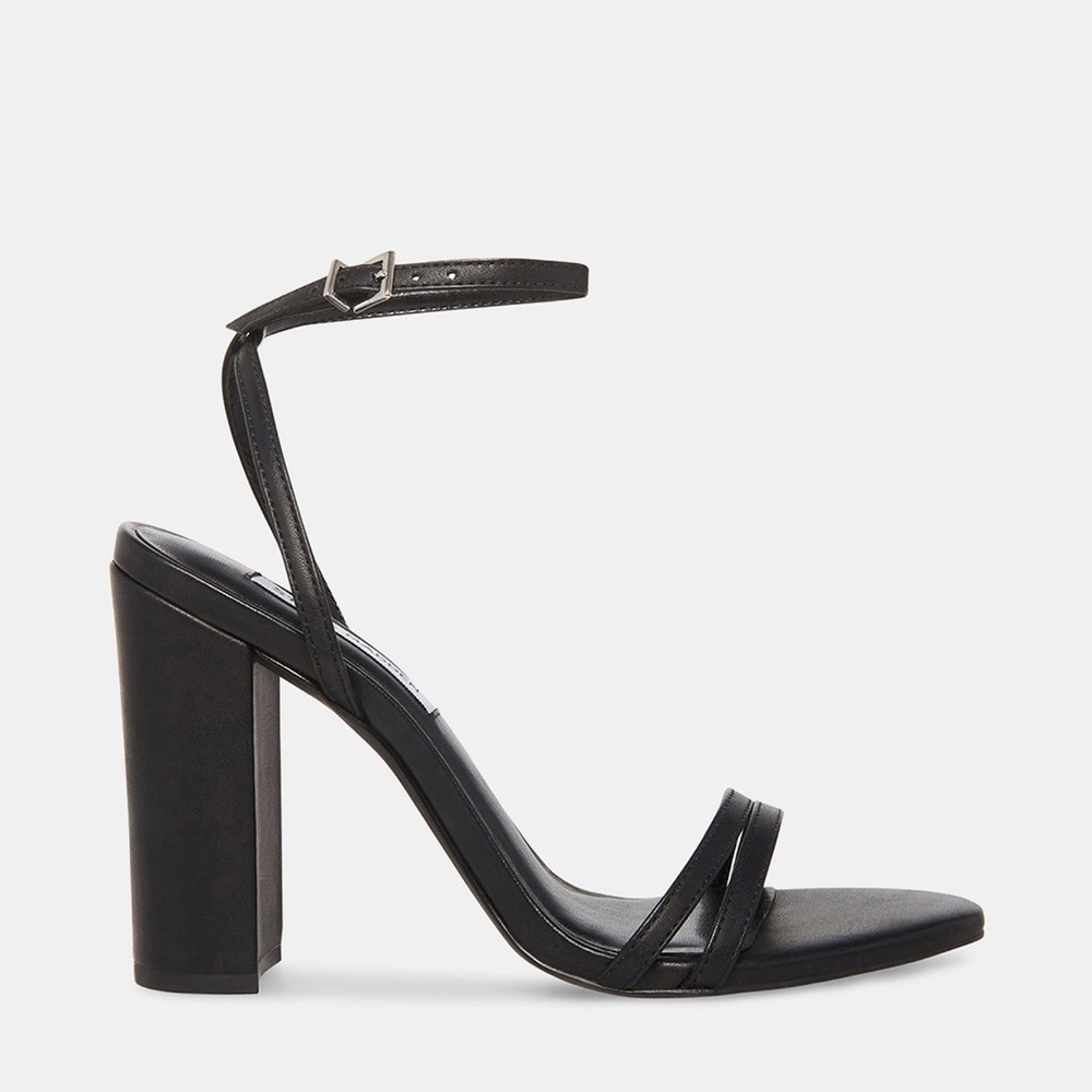 Size 11 Steve Madden Candid Black Leather Heel